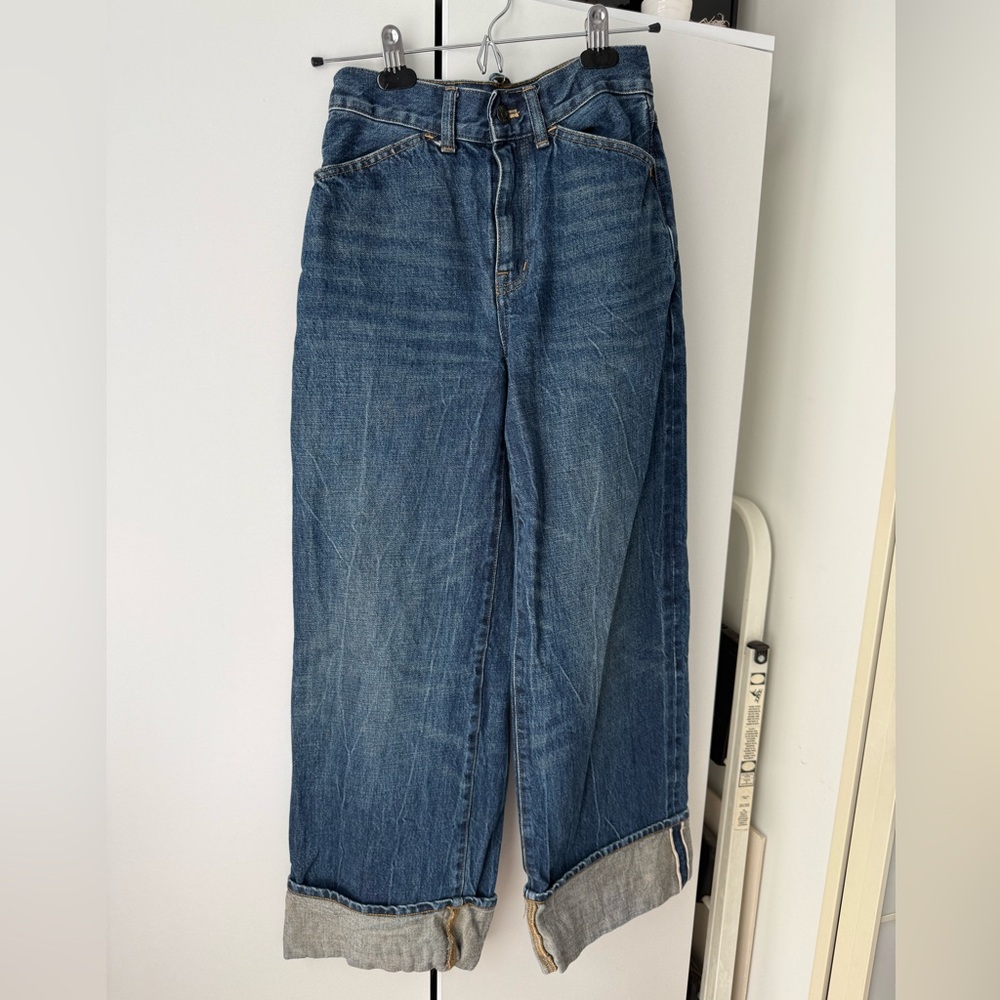 Madewell Selvedge Super Wide Leg Jeans